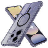 Husa de protectie Techsuit Shockproof Clear Silicone MagSafe compatibil cu Xiaomi Redmi Note 14 5G, Negru Fumuriu