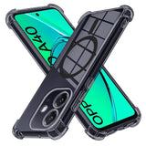 Husa de protectie Techsuit Shockproof Clear Silicone MagSafe compatibil cu Oppo A40 4G, Negru Fumuriu