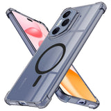 Husa de protectie Techsuit Shockproof Clear Silicone MagSafe compatibil cu Honor 400 Pro, Negru Fumuriu