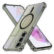 Husa de protectie Techsuit Shockproof Clear Silicone MagSafe compatibil cu Samsung Galaxy A35 5G, Negru Fumuriu
