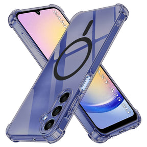 Husa de protectie Techsuit Shockproof Clear Silicone MagSafe compatibil cu Samsung Galaxy A25 5G, Negru Fumuriu