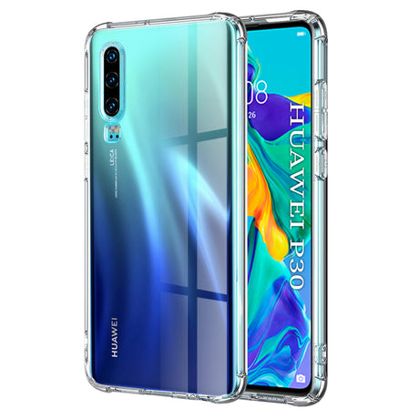 Husa de protectie Techsuit Shockproof Clear Silicone compatibil cu Huawei P30, Transparent