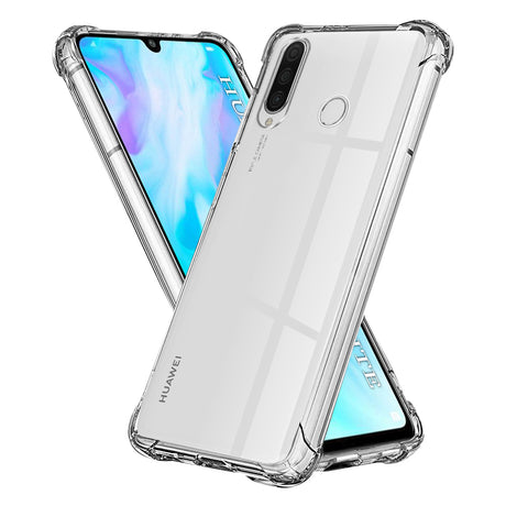 Husa de protectie Techsuit Shockproof Clear Silicone compatibil cu Huawei P30 Lite / P30 Lite New Edition, Transparent