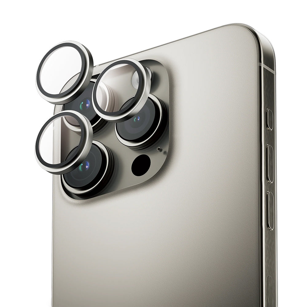 Folie de protectie ANANK AR Lens Guard compatibil cu iPhone 16 Pro / iPhone 16 Pro Max, Titanium Natural