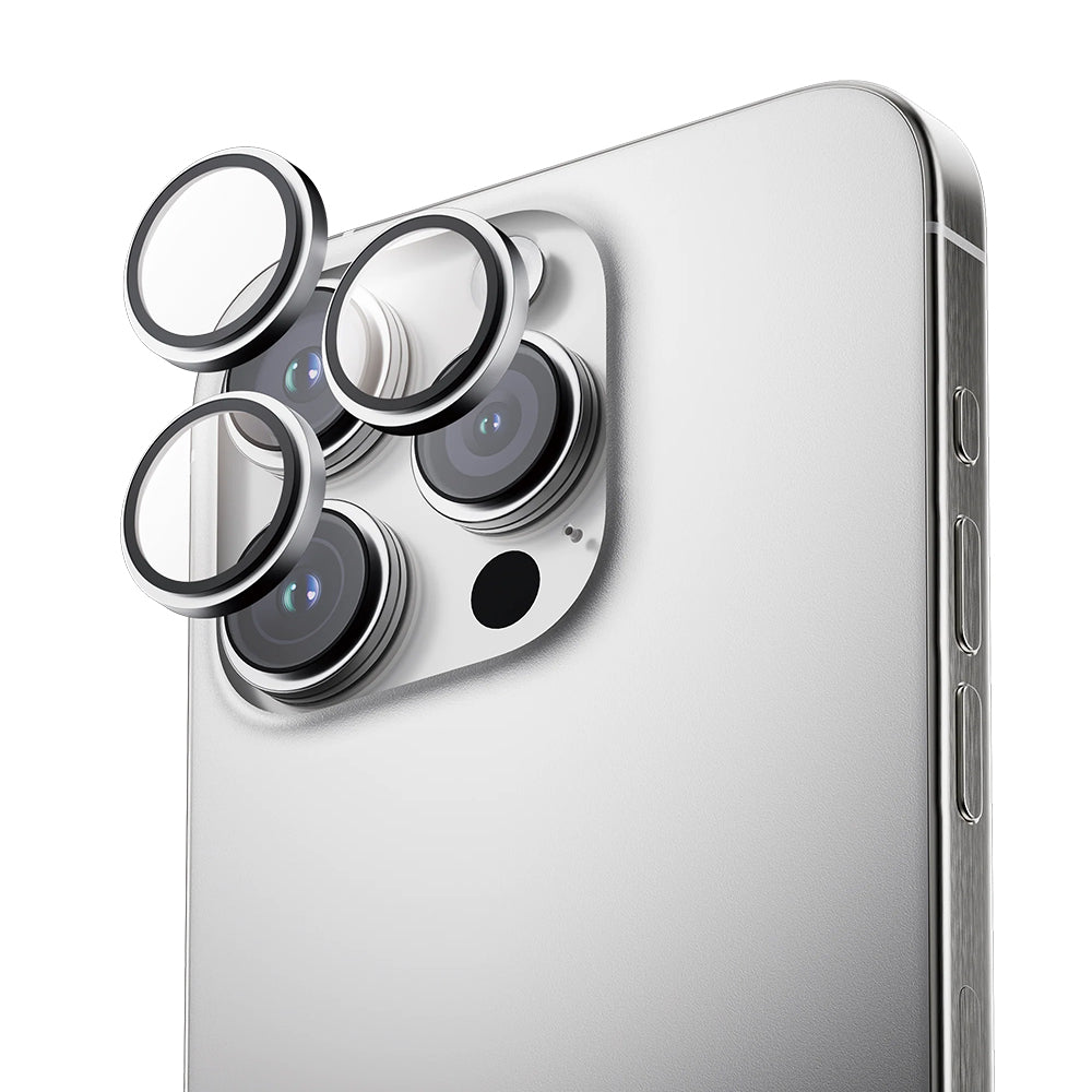 Folie de protectie ANANK AR Lens Guard compatibil cu iPhone 16 Pro / iPhone 16 Pro Max, Argintiu