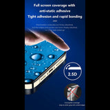 Folie de protectie ANANK 2.5D Reinforced Edge compatibil cu iPhone 15, Negru