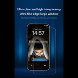 Folie de protectie ANANK 2.5D 3X Reinforced Anti-blue Light compatibil cu iPhone 16 Pro, Negru