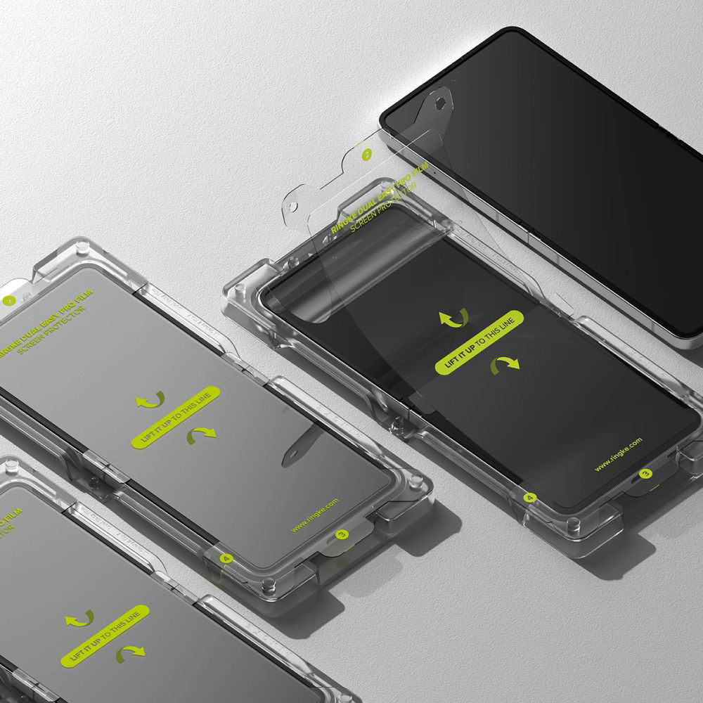 Folie de protectie Ringke Dual Easy Pro Film (set de 2) compatibil cu Samsung Galaxy Z Flip7, Transparent