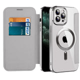 Husa de protectie Techsuit SmartMag Book compatibil cu iPhone 11 Pro Max, Gri