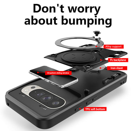 Husa de protectie Techsuit CamGuard Pro compatibil cu Google Pixel 10 / 10 Pro, Roz Auriu
