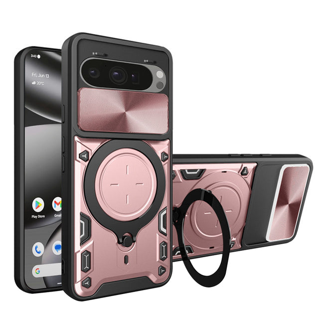 Husa de protectie Techsuit CamGuard Pro compatibil cu Google Pixel 10 Pro XL, Roz Auriu