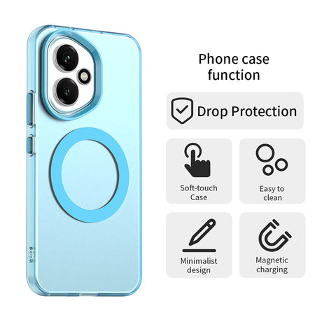 Husa de protectie Techsuit CandyCase MagSafe compatibil cu Honor 400, Albastru