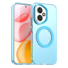Husa de protectie Techsuit CandyCase MagSafe compatibil cu Honor 400, Albastru