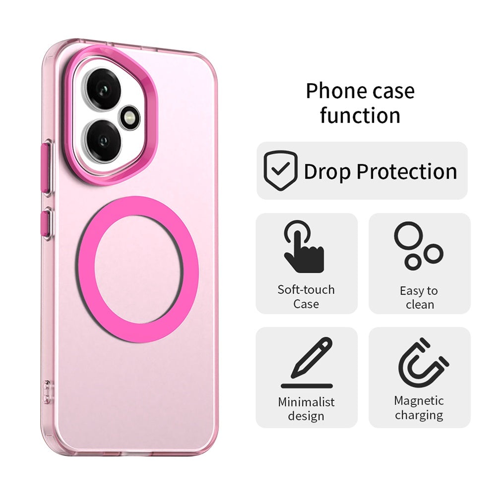 Husa de protectie Techsuit CandyCase MagSafe compatibil cu Honor 400, Roz
