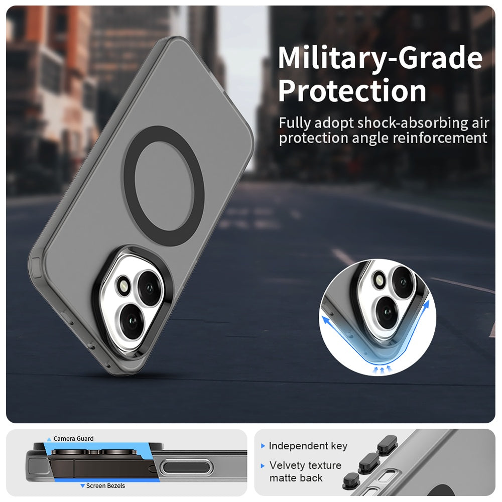 Husa de protectie Techsuit CandyCase MagSafe compatibil cu Honor 400, Negru