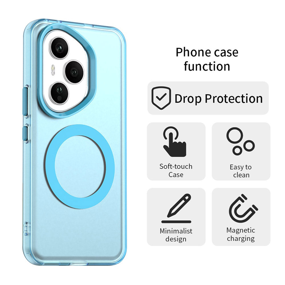 Husa de protectie Techsuit CandyCase MagSafe compatibil cu Honor 400 Pro, Albastru