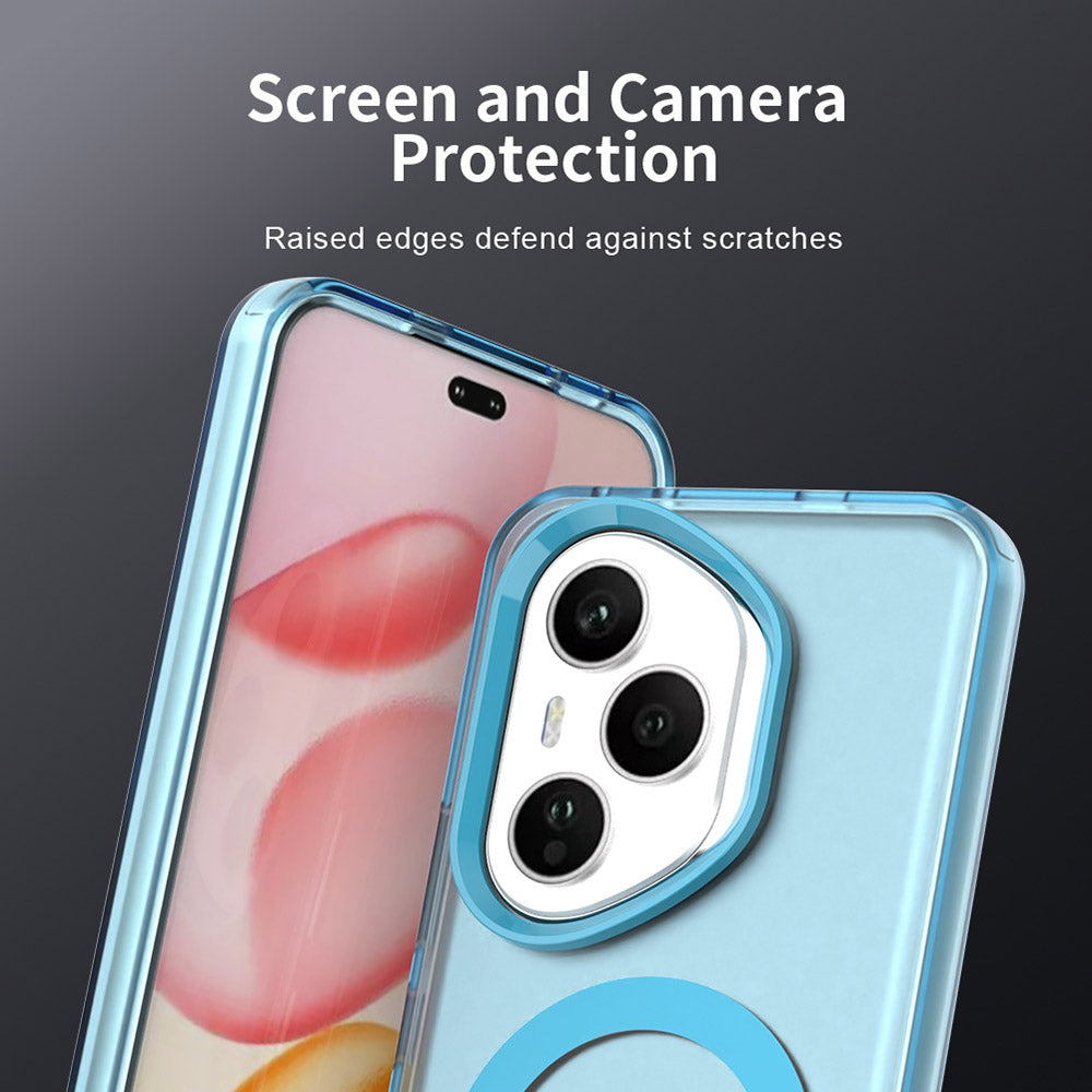 Husa de protectie Techsuit CandyCase MagSafe compatibil cu Honor 400 Pro, Albastru