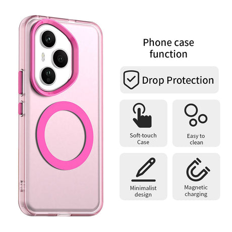 Husa de protectie Techsuit CandyCase MagSafe compatibil cu Honor 400 Pro, Roz