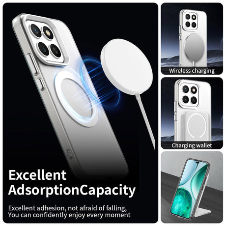 Husa de protectie Techsuit CandyCase MagSafe compatibil cu Honor X8c, Alb