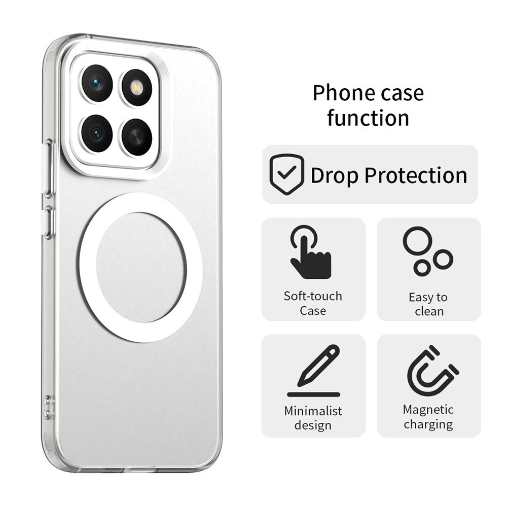 Husa de protectie Techsuit CandyCase MagSafe compatibil cu Honor X8c, Alb