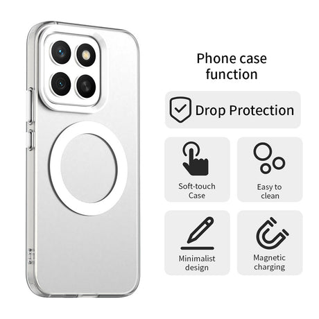 Husa de protectie Techsuit CandyCase MagSafe compatibil cu Honor X8c, Alb