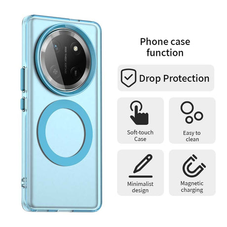 Husa de protectie Techsuit CandyCase MagSafe compatibil cu Honor Magic7 Lite / X9c, Albastru