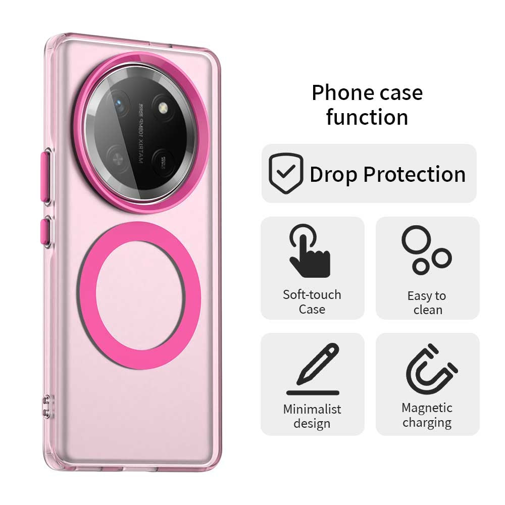 Husa de protectie Techsuit CandyCase MagSafe compatibil cu Honor Magic7 Lite / X9c, Roz