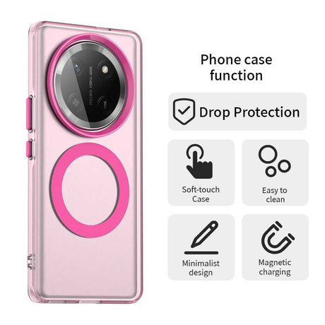Husa de protectie Techsuit CandyCase MagSafe compatibil cu Honor Magic7 Lite / X9c, Roz