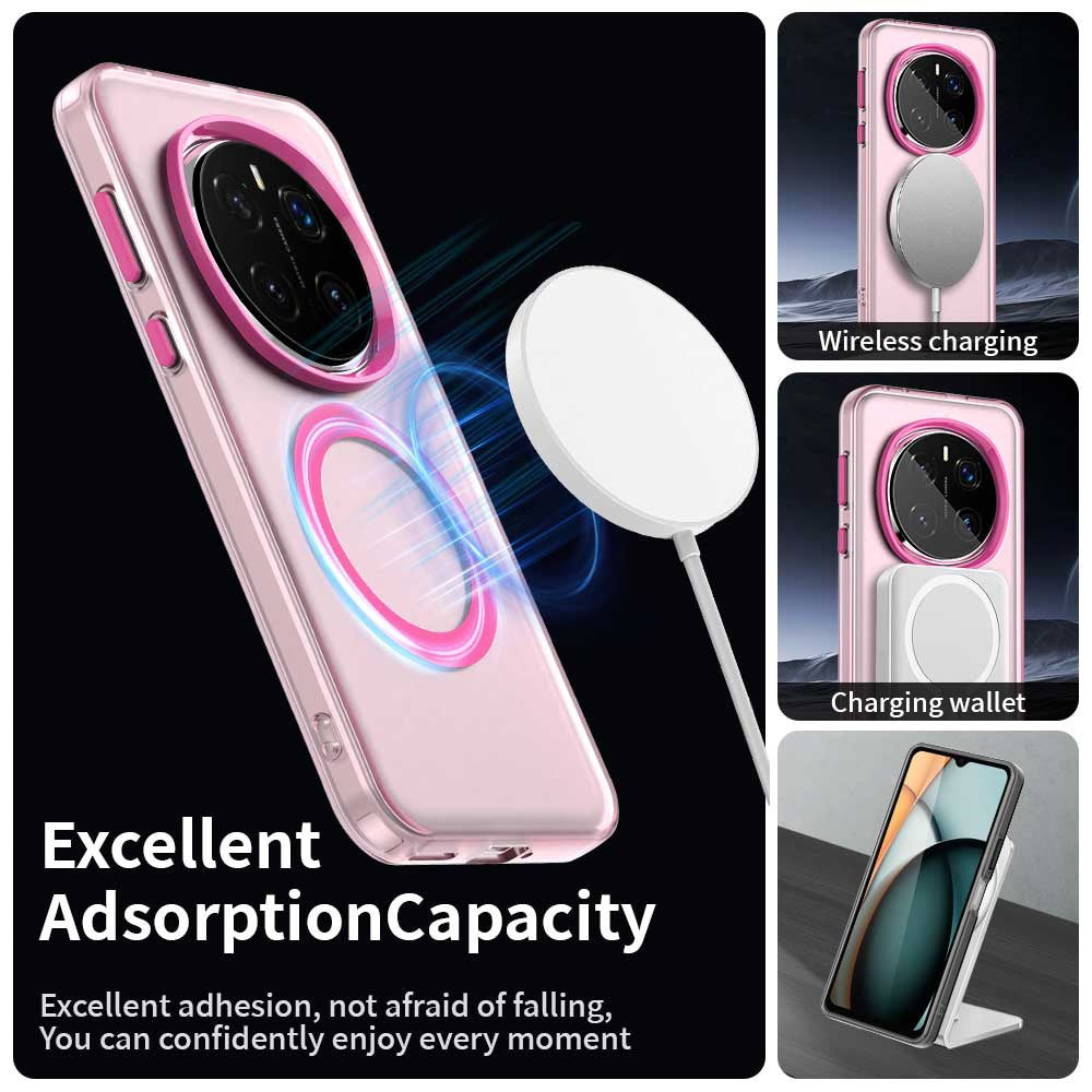 Husa de protectie Techsuit CandyCase MagSafe compatibil cu Honor Magic7 Pro, Roz