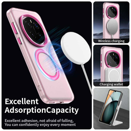 Husa de protectie Techsuit CandyCase MagSafe compatibil cu Honor Magic7 Pro, Roz