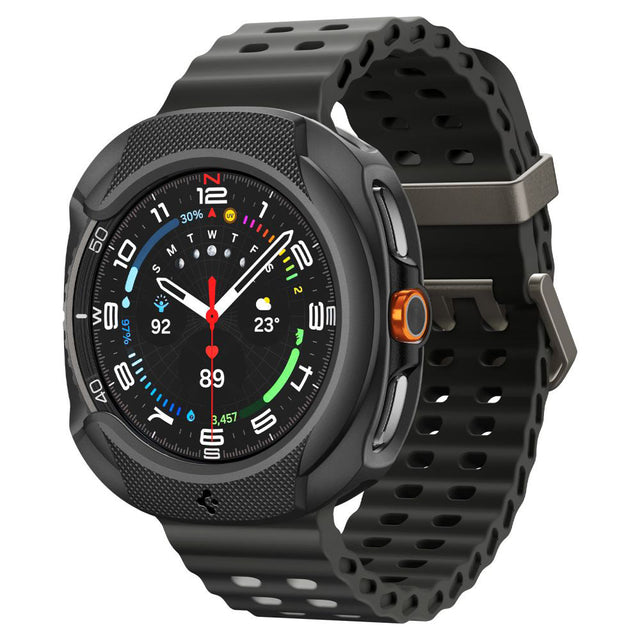 Accesoriu smartwatch Spigen Liquid Air (ACS09841) compatibil cu Samsung Galaxy Watch8 Classic, Negru Mat