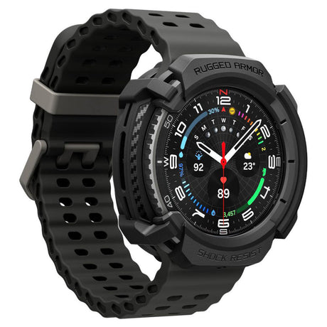 Accesoriu smartwatch Spigen Liquid Air (ACS09841) compatibil cu Samsung Galaxy Watch8 Classic, Negru Mat