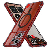 Husa de protectie Techsuit Shockproof Clear Silicone MagSafe compatibil cu Nothing CMF Phone 2 Pro, Negru Fumuriu
