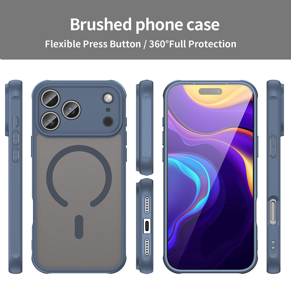 Husa de protectie Techsuit HaloFrost II MagSafe compatibil cu iPhone 17 Pro Max, Bleumarin