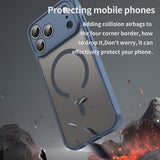 Husa de protectie Techsuit HaloFrost II MagSafe compatibil cu iPhone 17 Pro Max, Bleumarin