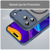 Husa de protectie Techsuit HaloFrost II MagSafe compatibil cu iPhone 17 Pro, Bleumarin