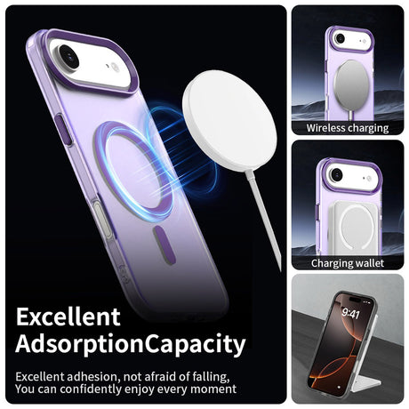 Husa de protectie Techsuit CandyCase MagSafe compatibil cu iPhone 17 Air, Mov