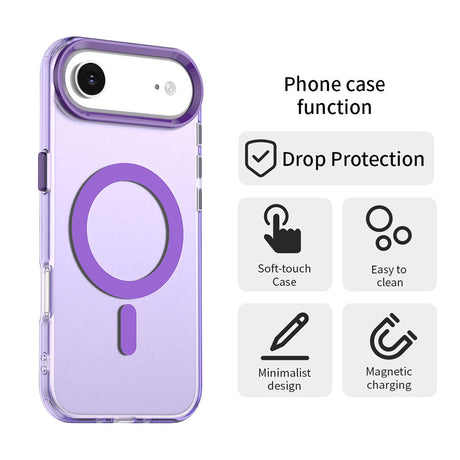 Husa de protectie Techsuit CandyCase MagSafe compatibil cu iPhone 17 Air, Mov
