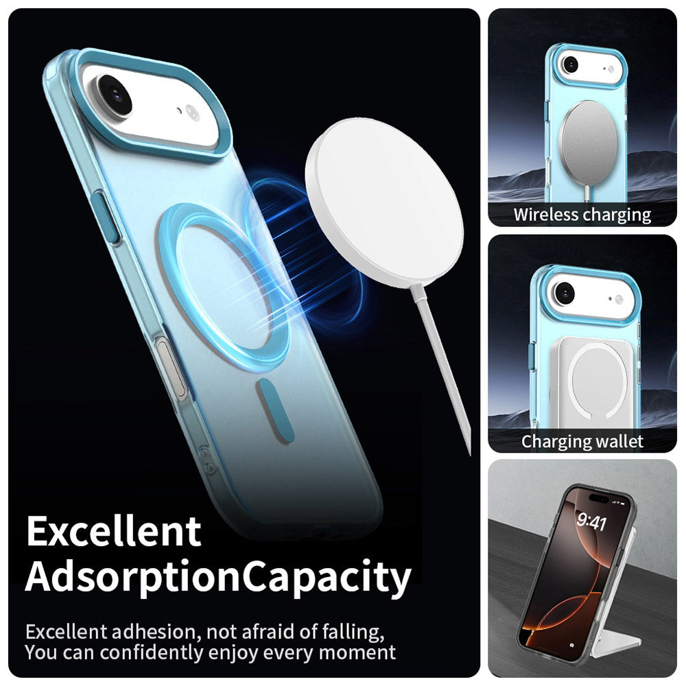 Husa de protectie Techsuit CandyCase MagSafe compatibil cu iPhone 17 Air, Albastru