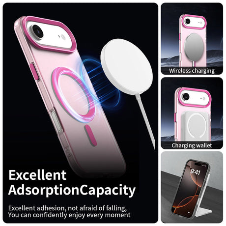 Husa de protectie Techsuit CandyCase MagSafe compatibil cu iPhone 17 Air, Roz