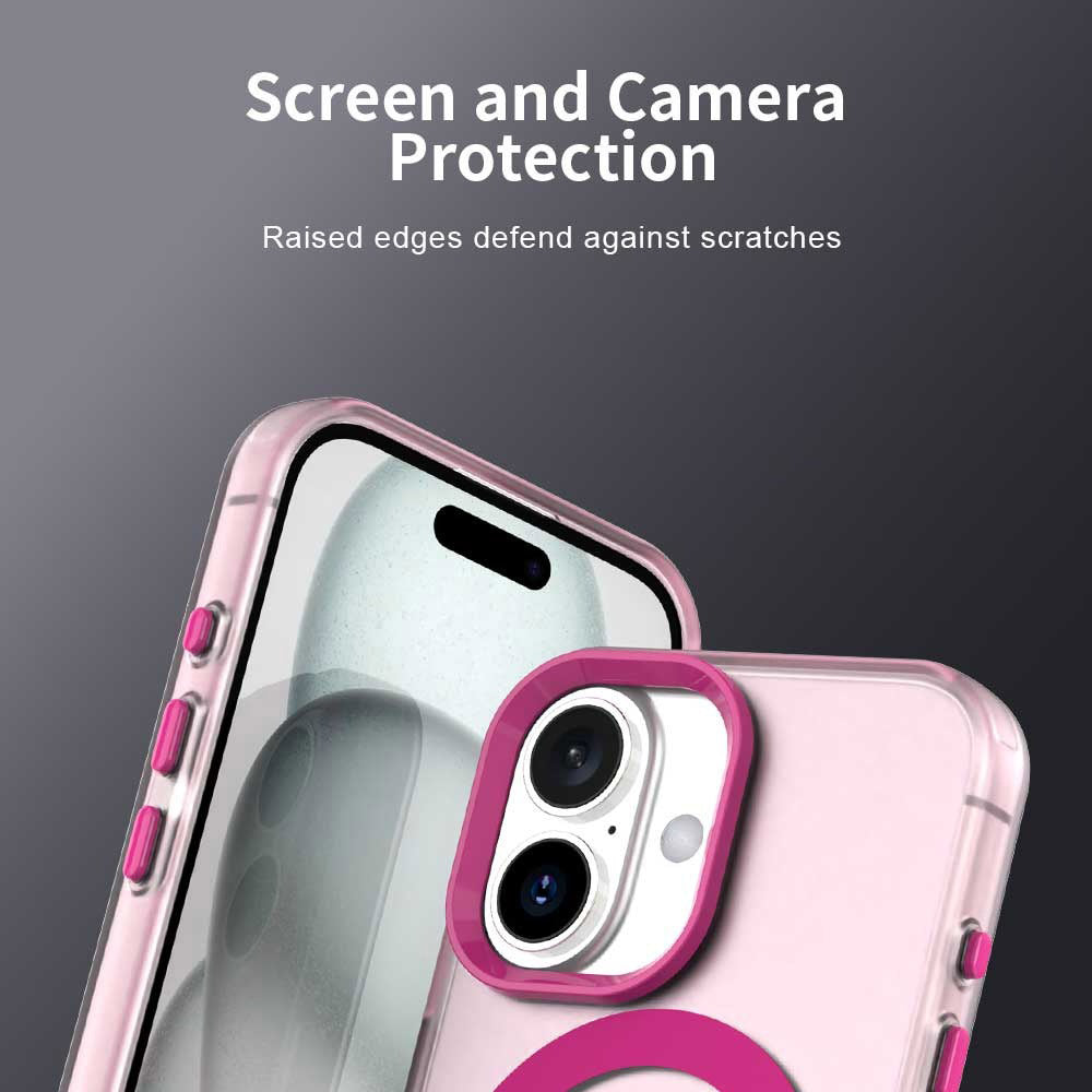 Husa de protectie Techsuit CandyCase MagSafe compatibil cu iPhone 17, Roz
