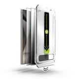 Folie de protectie Techsuit TitanGlass CrystalHD (set de 2) compatibil cu Samsung Galaxy S24 Ultra, Privacy