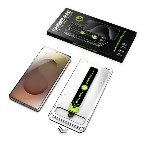 Folie de protectie Techsuit TitanGlass CrystalHD (set de 2) compatibil cu Samsung Galaxy S25 Ultra, Transparent