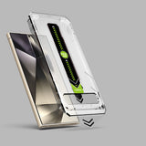 Folie de protectie Techsuit TitanGlass CrystalHD (set de 2) compatibil cu Samsung Galaxy S24 Ultra, Transparent