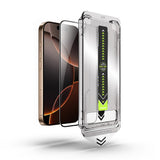 Folie de protectie Techsuit TitanGlass FullCover compatibil cu iPhone 12 / iPhone 12 Pro, Negru