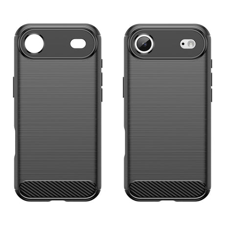 Husa de protectie Techsuit Carbon Silicone compatibil cu iPhone 17 Air, Negru