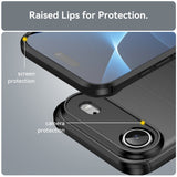 Husa de protectie Techsuit Carbon Silicone compatibil cu iPhone 17 Air, Negru