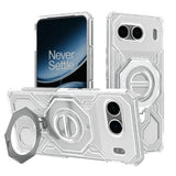 Husa de protectie Techsuit Carbon Shield PRO compatibil cu OnePlus Nord 4, Alb Transparent
