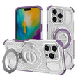 Husa de protectie Techsuit Carbon Shield PRO compatibil cu iPhone 16 Pro, Mov Transparent