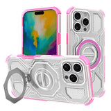 Husa de protectie Techsuit Carbon Shield PRO compatibil cu iPhone 16 Pro, Roz Transparent